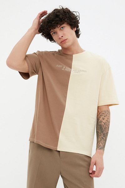T-Shirt - Braun - Oversized