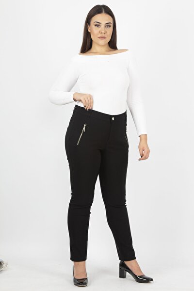 Plus Size Pants - Black - Skinny