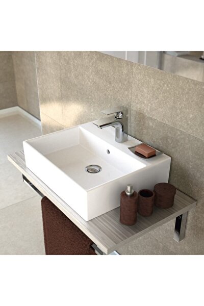 Ideal Standard Ensemble Lavabo 60x42cm + Bonde clic-clac + Siphon de  lavabo, Chrome (K077801-SET)