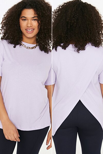 Plus Size T-Shirt - Purple - Relaxed