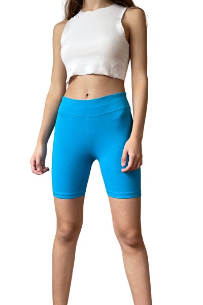 Decathlon Kadın Siyah Skinny Spor Şort (KISA TAYT) 500 - Fitness