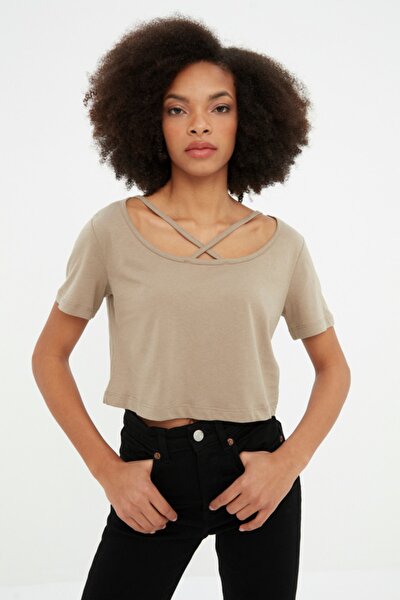 T-Shirt - Braun - Regular Fit