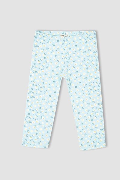 Leggings - Türkis - Mittlerer Bund