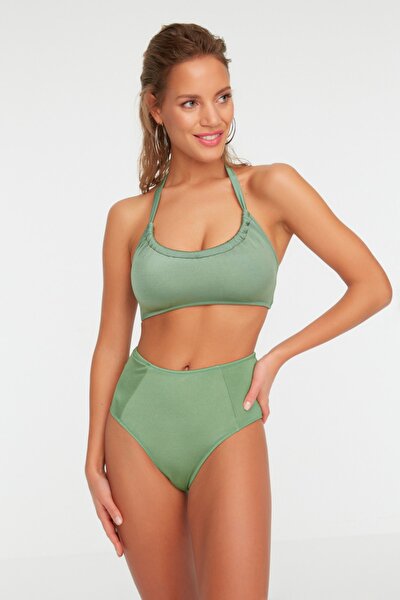 Bikini-Hose - Grün - Unifarben