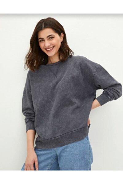 Sweatshirt - Schwarz - Regular Fit