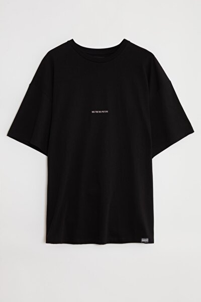 T-Shirt - Schwarz - Oversized