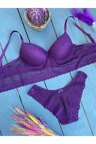 ESSA Underwear Set - Purple - Trendyol