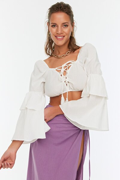 Bluse - Ecru - Regular Fit