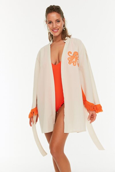 Kimono & Kaftan - Beige - Relaxed Fit