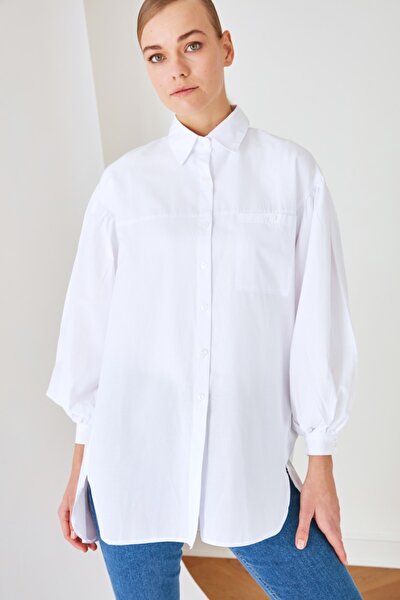 Shirt - White - Oversize