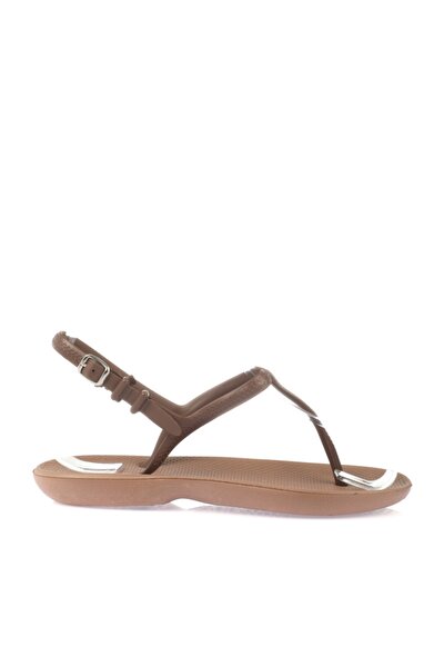 Sandalette - Braun - Flacher Absatz