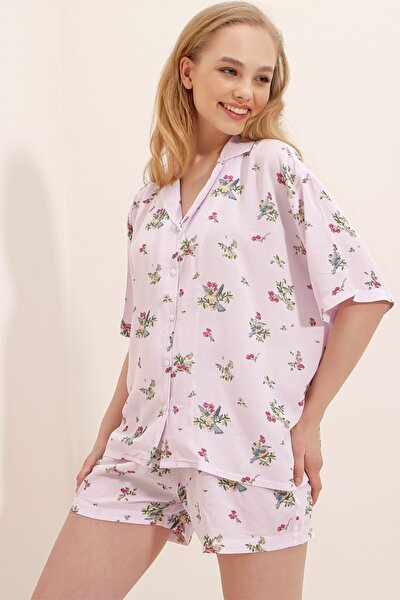 Pajama Set - Pink - Plain