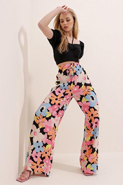 Hose - Mehrfarbig - Wide Leg
