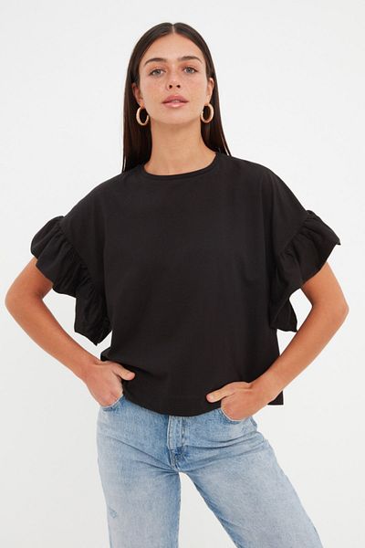 T-Shirt - Black - Regular fit