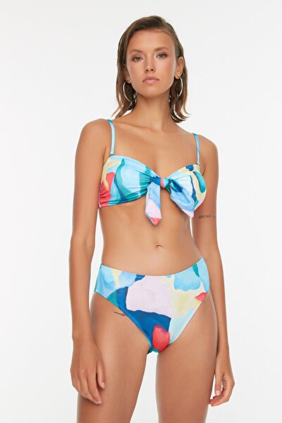 Bikini-Hose - Mehrfarbig - Colorblock