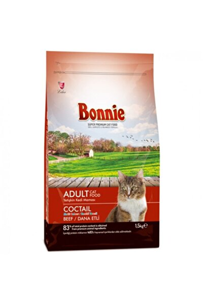 bonnie cocktail adult kuru kedi mamasi 1500 g fiyati yorumlari trendyol