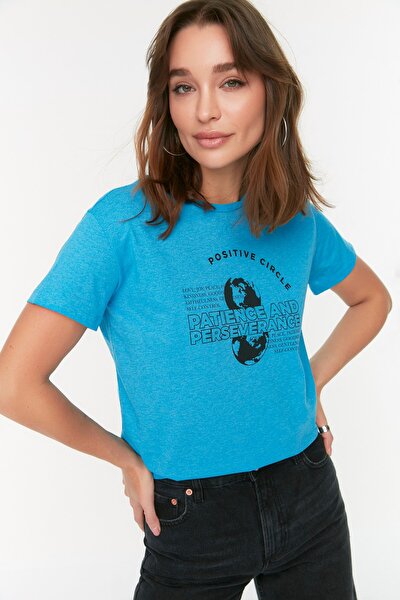 T-Shirt - Blau - Regular Fit