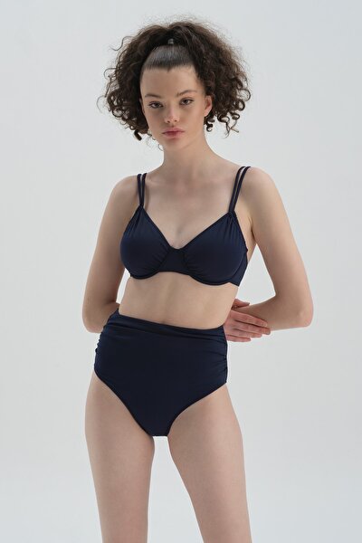 Bikini-Set - Dunkelblau - Unifarben