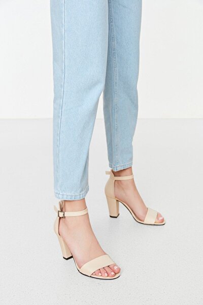 High Heels - Beige - Blockabsatz