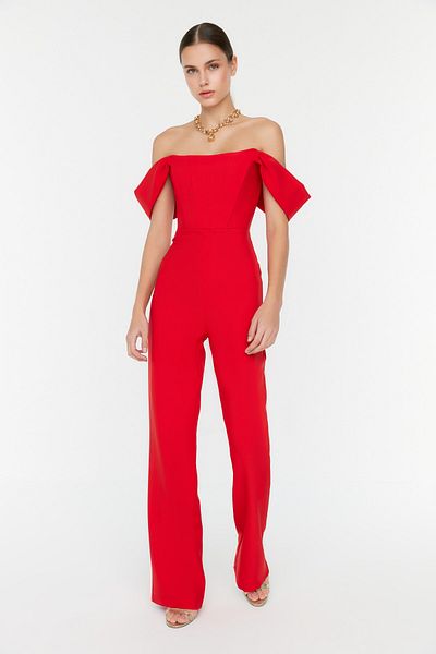 Jumpsuit - Rot - Regular Fit