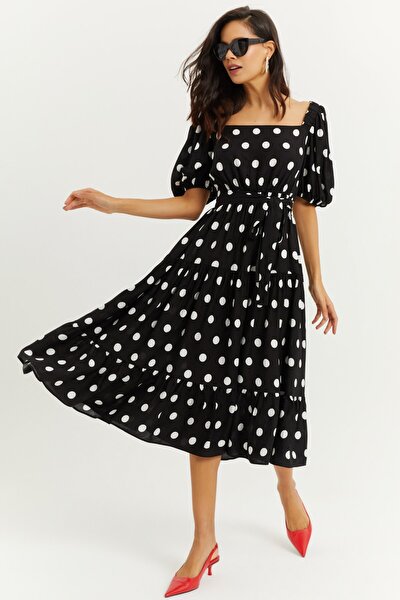Kleid - Schwarz - A-Linie