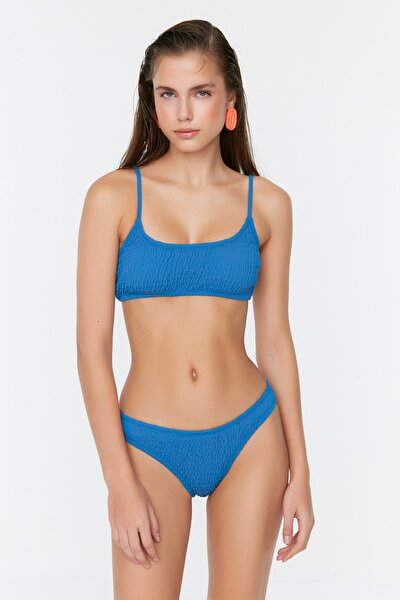 Bikini Bottom - Blue - Floral