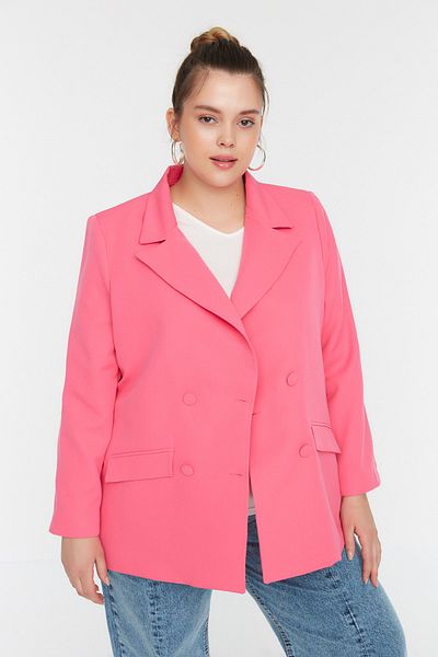 Große Größen in Jacke - Rosa - Regular Fit