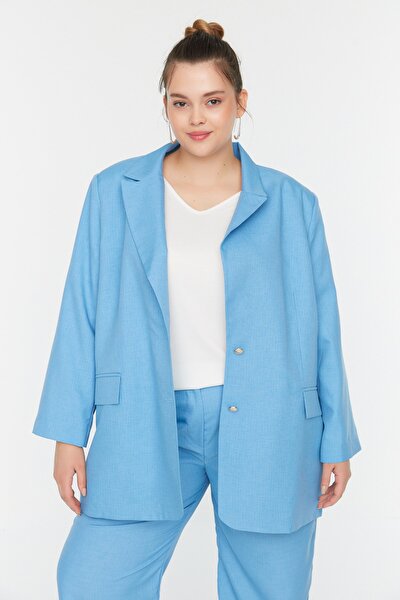 Plus Size Jacket - Blue - Regular fit