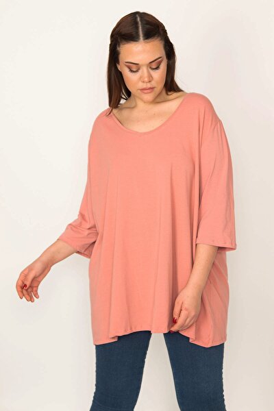 Plus Size Tunic - Pink - Relaxed fit