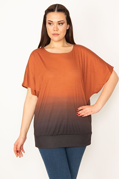 Plus Size Blouse - Orange - Regular fit
