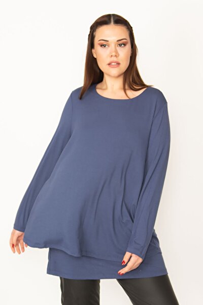 Plus Size Tunic - Navy blue - Regular fit