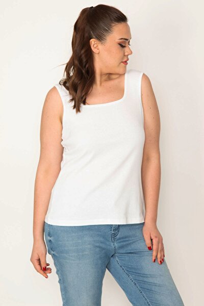Große Größen in Bluse - Weiß - Regular Fit