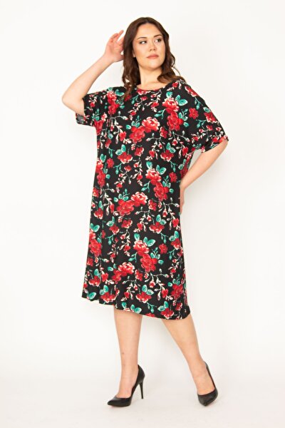 Plus Size Dress - Blue - Basic
