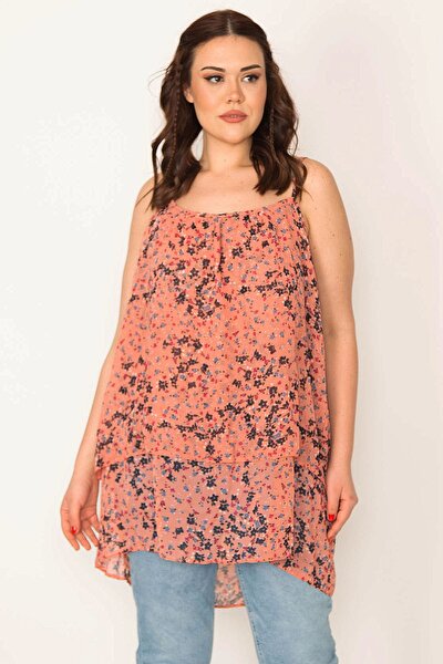 Plus Size Tunic - Orange - Regular fit
