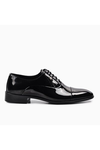 70pc20 Siyah Rugan Erkek Klasik Ayakkabı