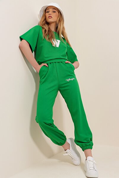 Sweatsuit - Green - Relaxed fit