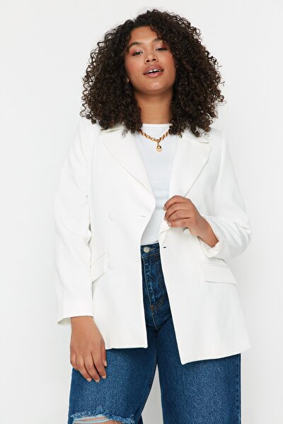 Plus Size Jacket - White - Regular fit