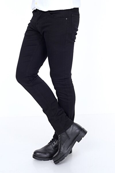 Denım 15858 Slim Fit Likralı Siyah Jeans Erkek Kot Pantolon