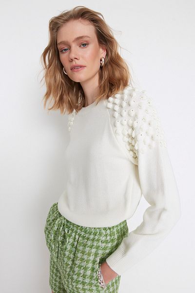 Sweater - Ecru - Regular fit