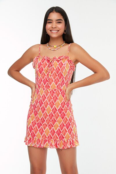 Kleid - Mehrfarbig - A-Linie