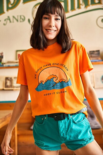 T-Shirt - Orange - Regular Fit