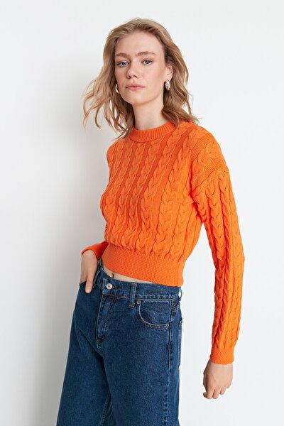 Pullover - Orange - Regular Fit