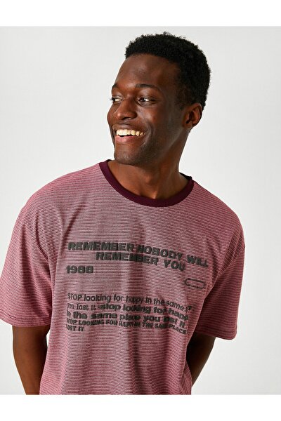 T-Shirt - Bordeaux - Regular Fit
