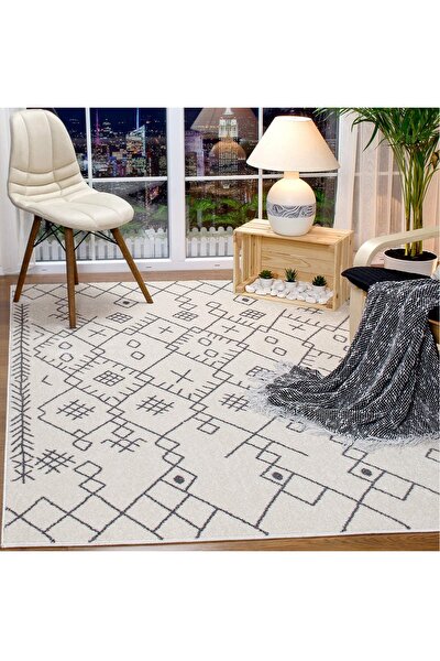 hudoss geometrik desenli gri oturma odasi halisi modern salon halisi kaliteli hali modeli gri hali fiyati yorumlari trendyol