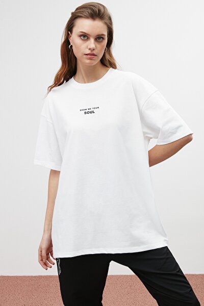 T-Shirt - Weiß - Oversize