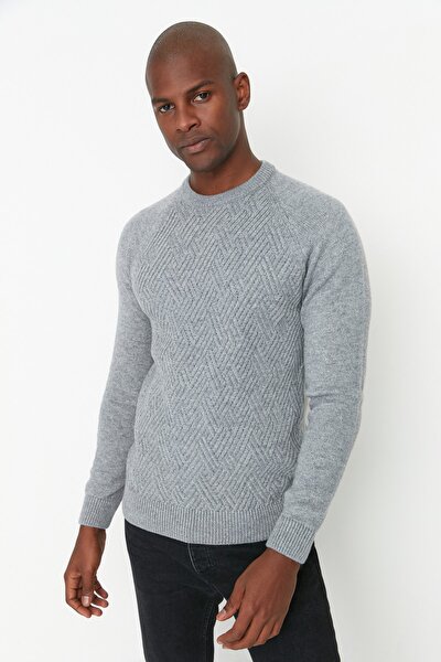 Sweater - Gray - Slim fit