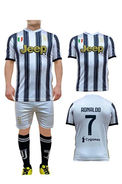 Erkek Çocuk Beyaz Juventus Ronaldo Forma Takımı
