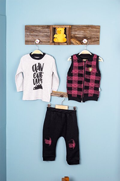 Necix S Bebe Kareli Kapitoneli Sisme Yelekli Erkek Bebek Takimi Mevsimlik Fiyati Yorumlari Trendyol