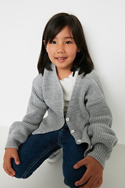 Strickjacke - Grau - Regular Fit