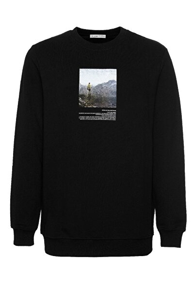 Sweatshirt - Schwarz - Regular Fit